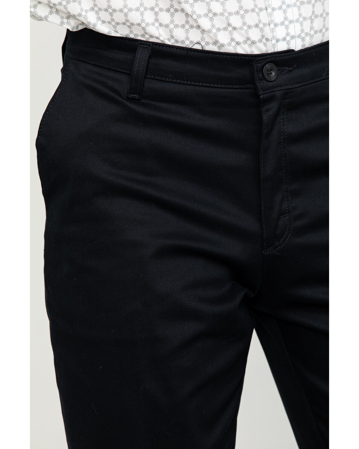 Image #4 - Wrangler Men's Casual Flat Front Western Pants, Black, hi-res