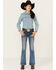 Image #3 - Miss Me Women's Medium Wash Wing Stretch Bootcut Jeans , Dark Blue, hi-res