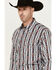 Image #2 - Wrangler Men's Southwestern Print Long Sleeve Snap Western Shirt, Grey, hi-res