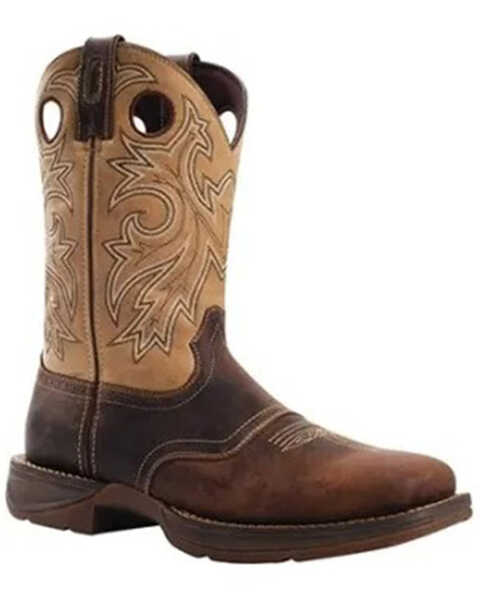 Durango Men's Rebel Saddle Western Boots - Broad Square Toe, Brown, hi-res