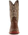 Image #8 - Ferrini Men's Caiman Croc Print Western Boots - Broad Square Toe, Rust, hi-res