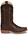Image #2 - Justin Men's Andrews Western Boots - Square Toe, Brown, hi-res