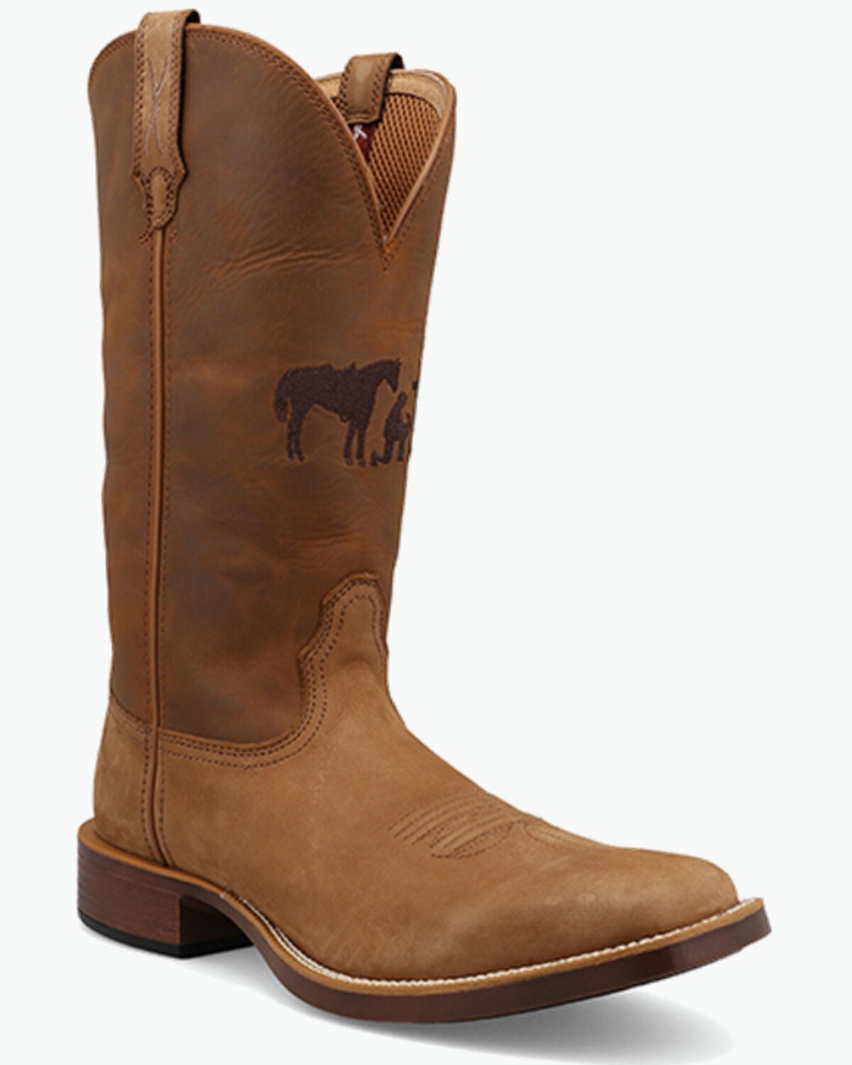Image #1 - Twisted X Men's Top Hand Performance Western Boots - Broad Square Toe, Camel, hi-res
