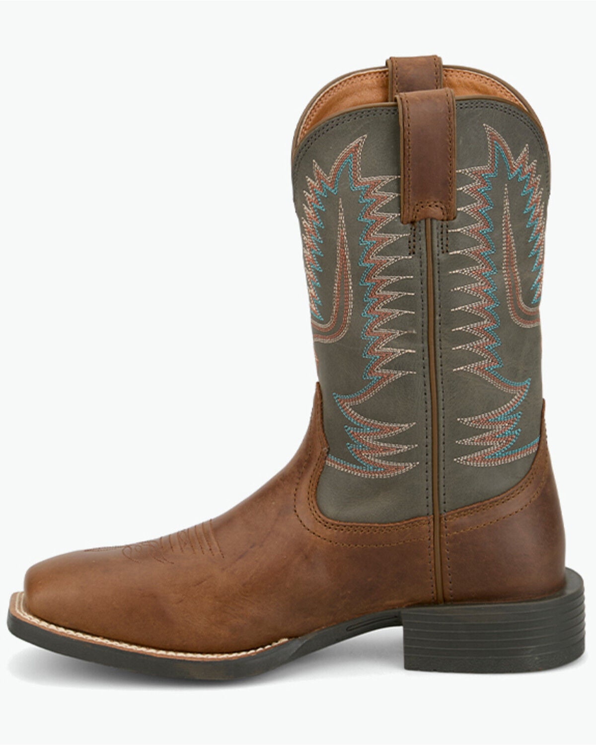 Image #3 - Justin Men's Stampede Gage Performance Western Boots - Broad Square Toe, Blue, hi-res