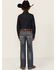 Image #3 - Rock & Roll Denim Boys' Bootcut Stretch Denim Jeans, Blue, hi-res