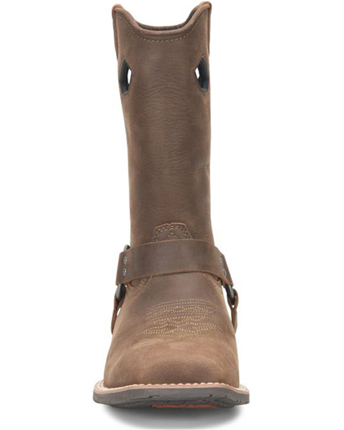 Image #3 - Double H Men's Kelliher Motorcycle Boots - Broad Square Toe, Brown, hi-res