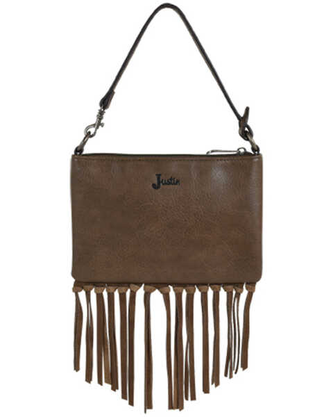 Women's Boho Leather Handbag, Suede Fringe Crossbody Bag