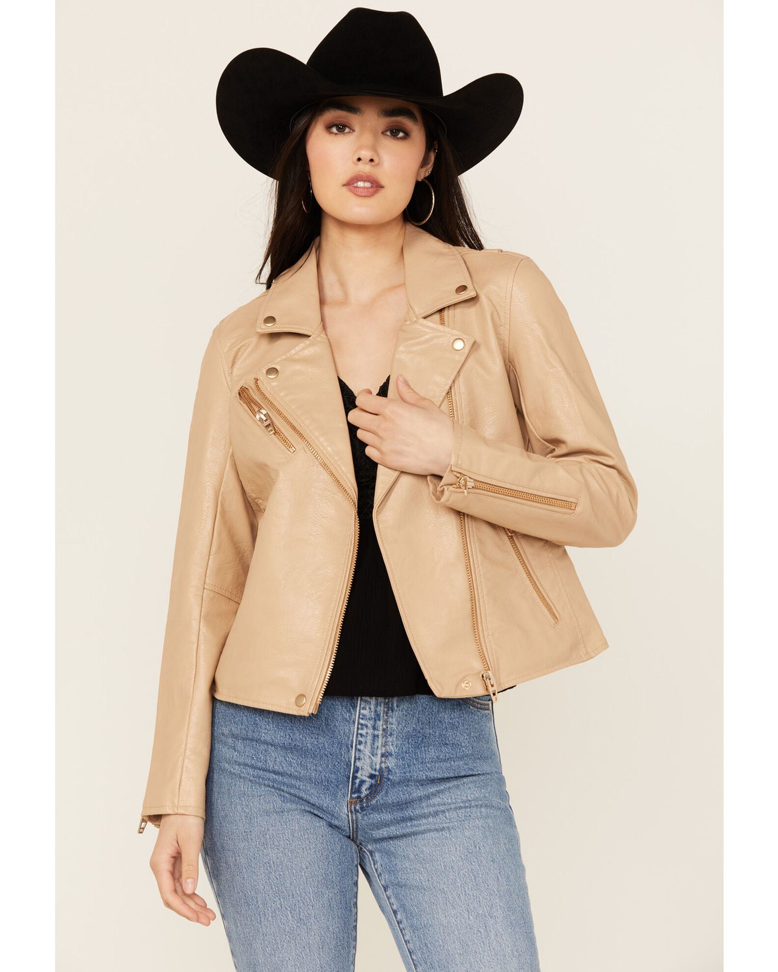 BLANKNYC Women s Faux Leather Moto Jacket Country Outfitter