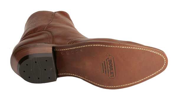 Image #5 - Boulet Men's Side-Zip Western Boots - Medium Toe, Tan, hi-res