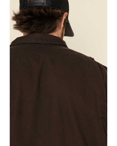 Image #5 - Carhartt Men's Dark Brown Washed Duck Sherpa Lined Work Coat - Big , Dark Brown, hi-res