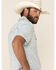 Moonshine Spirit Men's Taboo Med Print Short Sleeve Western Shirt , White, hi-res
