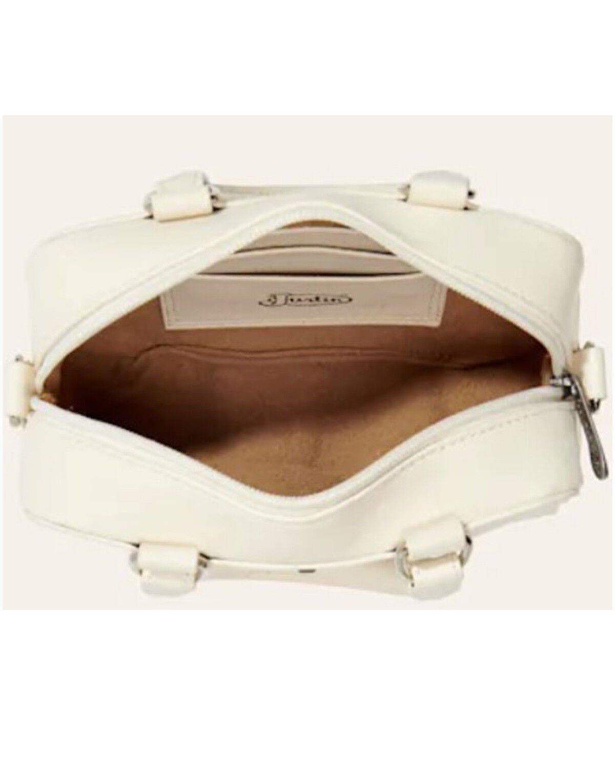 Image #2 - Justin Women's Signature Crossbody Tote Bag, Cream, hi-res
