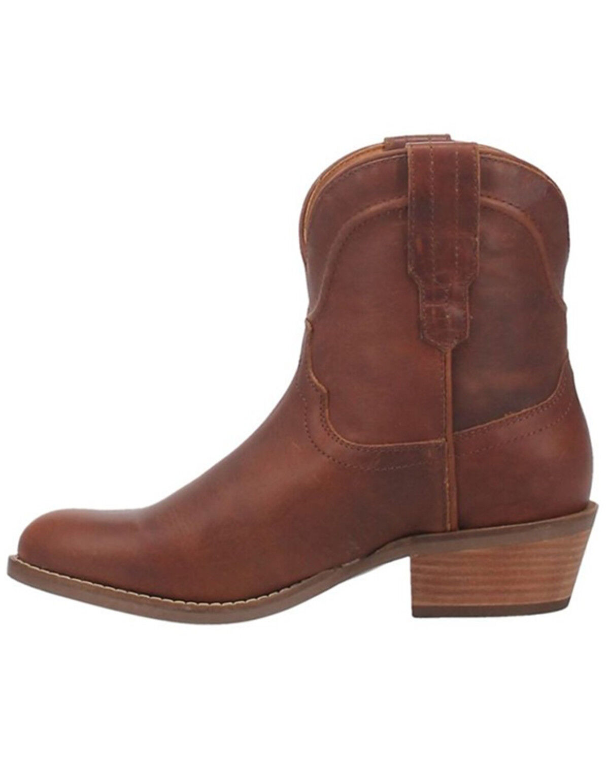 Image #3 - Dingo Women's Seguaro Western Booties - Round Toe, Brown, hi-res