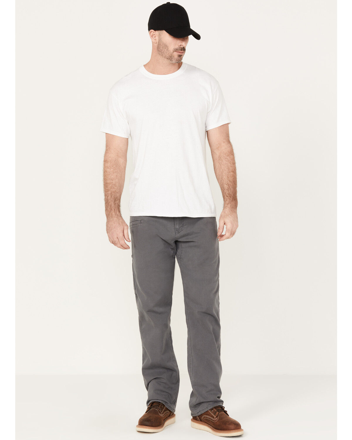 Image #1 - Hawx Men's Lined Straight Leg Canvas Pants, Charcoal, hi-res
