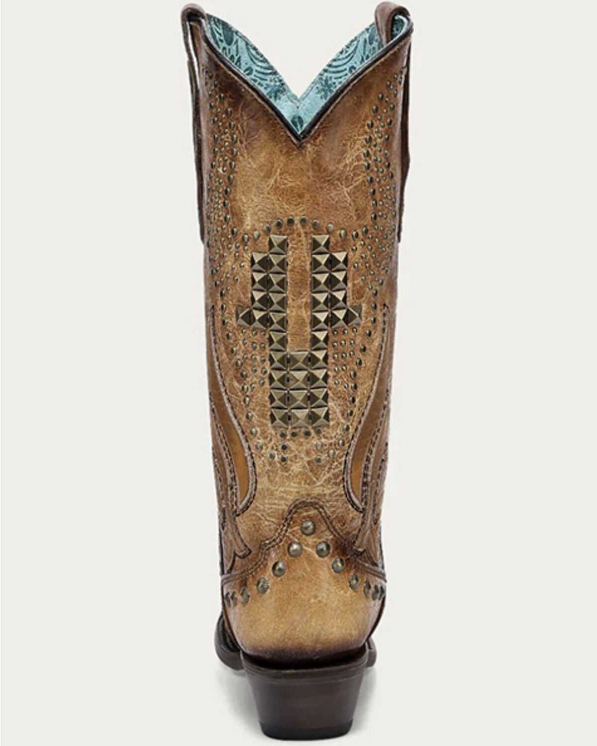Image #4 - Corral Women's Bull Skull Western Boots - Snip Toe, Sand, hi-res