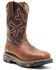 Image #1 - Cody James Men's ASE7 Decimator Western Work Boots - Composite Toe, Dark Brown, hi-res