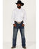 Image #2 - RANK 45® Men's Mash Up Floral Geo Print Long Sleeve Button Down Western Shirt - Big & Tall , White, hi-res