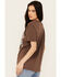 Image #4 - Cleo + Wolf Women's Country Roads Short Sleeve Graphic Tee, Brown, hi-res
