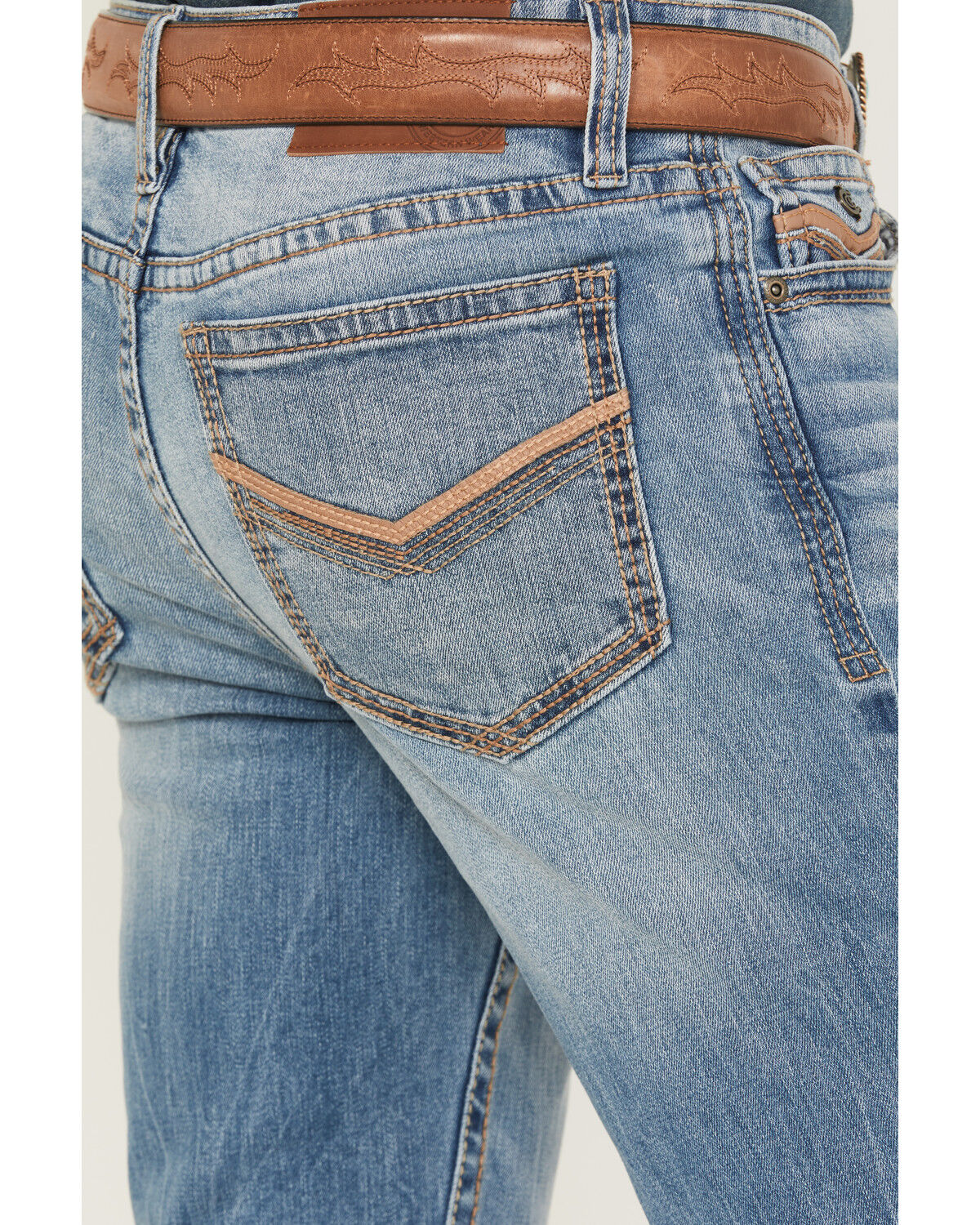 Image #4 - Cody James Men's Jackson Slim Straight Stretch Denim Jeans, Light Wash, hi-res