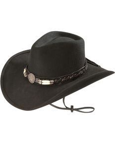 Bullhide Skynard Wool Felt Cowboy Hat, Black, hi-res