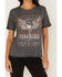 Image #3 - Blended Women’s Nashville Rhinestone Graphic Short Sleeve Tee, Black, hi-res