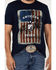 Image #3 - RANK 45® Men's American Rodeo Short Sleeve Graphic T-Shirt, Dark Blue, hi-res