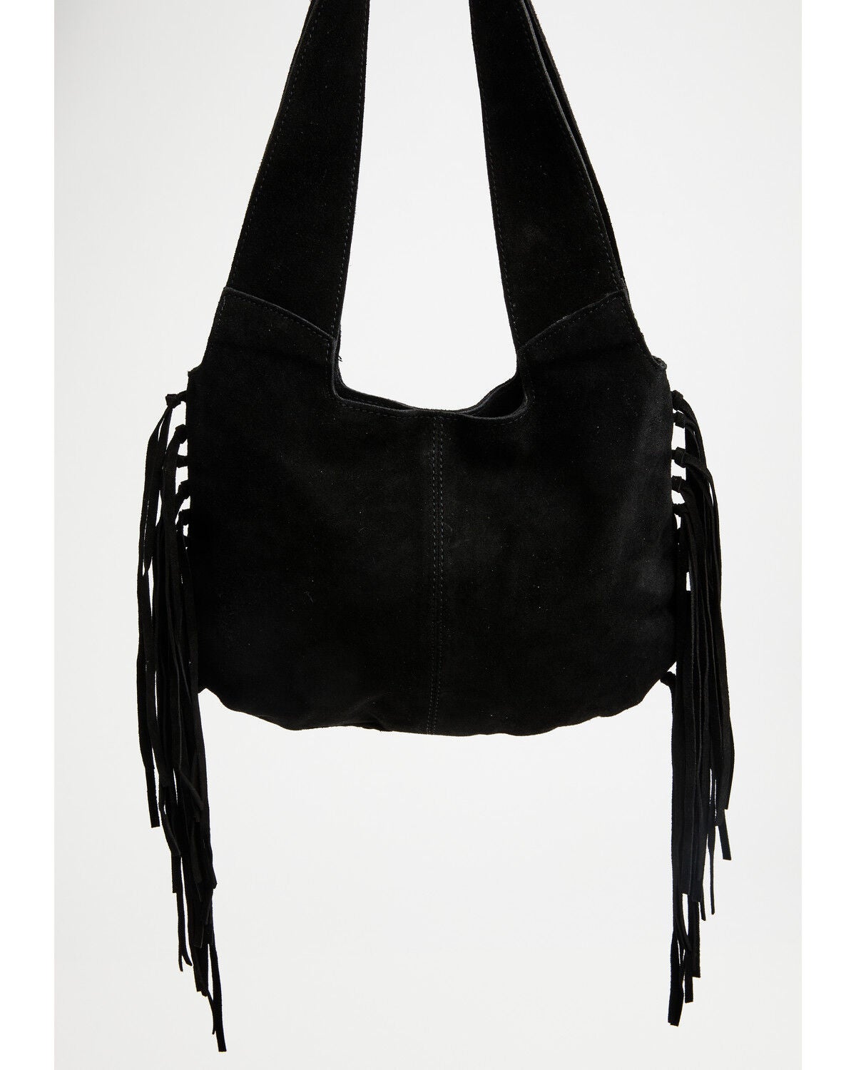 Image #2 - Idyllwind Women's Lorna Boot Stitch Suede Shoulder Bag, Black, hi-res