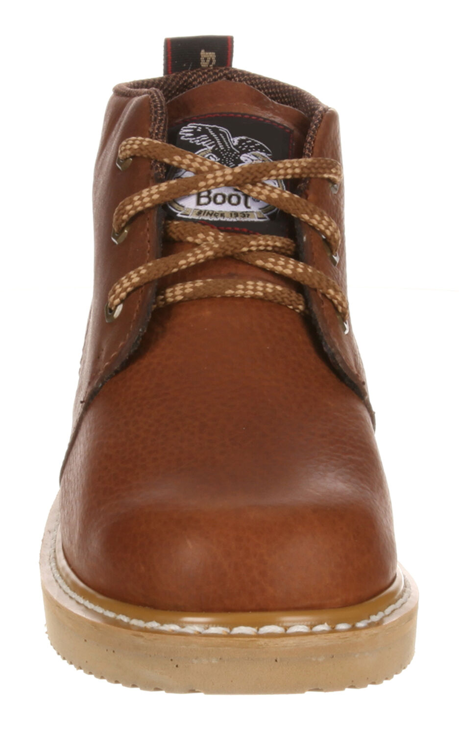 Image #11 - Georgia Boot Men's Farm and Ranch Chukka Work Boots - Soft Toe, Brown, hi-res