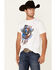 Cody James Men's Home Of The Free Graphic Short Sleeve T-Shirt , White, hi-res