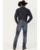 Image #3 - Rock & Roll Denim Men's Rifle Dark Vintage Wash Skinny Stretch Denim Jeans, Dark Medium Wash, hi-res