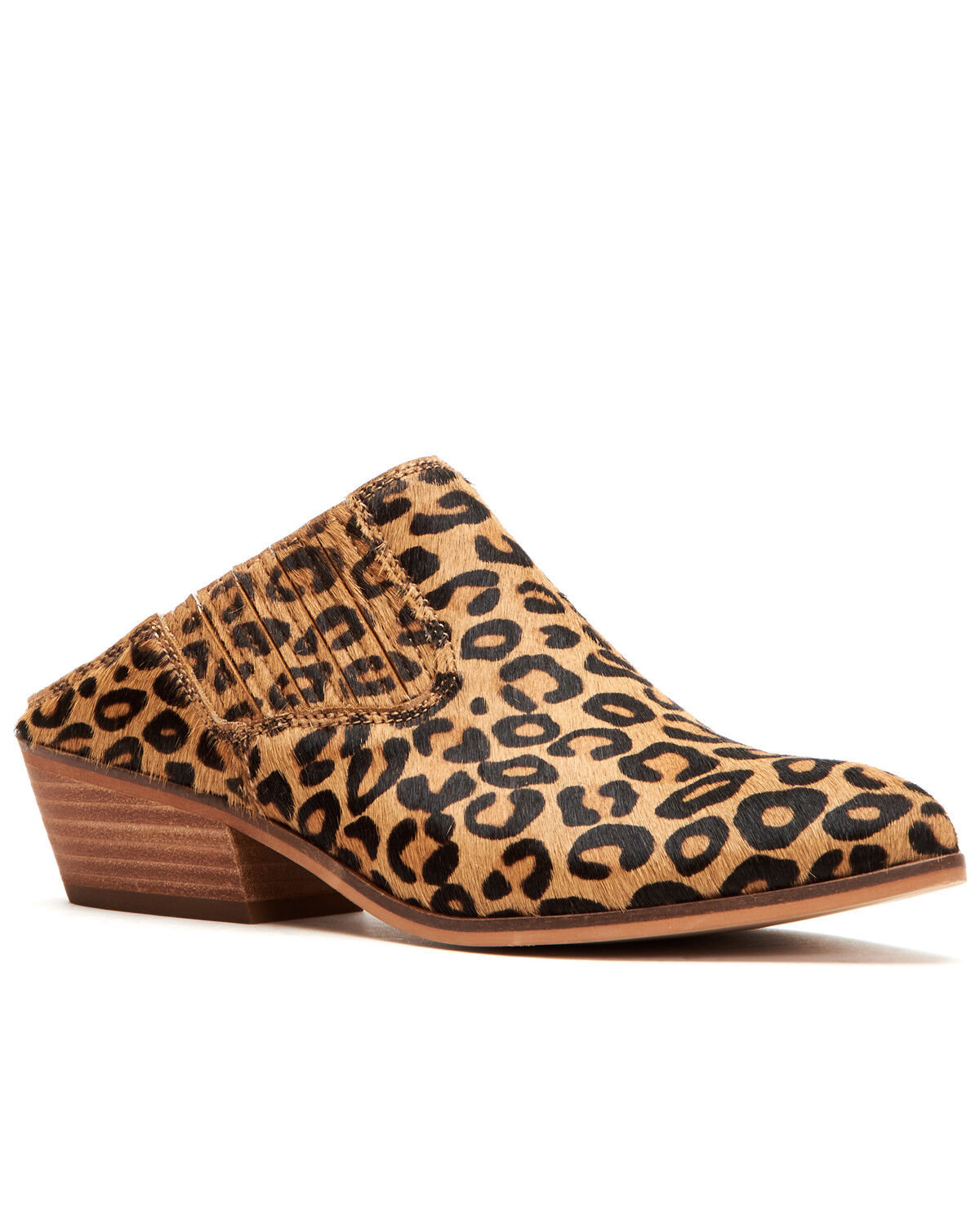 Rubie Leopard Mule Shoes - Medium Toe 