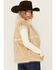 Image #4 - Revel Women's Faux Suede Fur Vest, Tan, hi-res