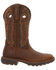 Image #2 - Rocky Women's Legacy 32 Waterproof Pull On Western Boot - Broad Square Toe , Brown, hi-res