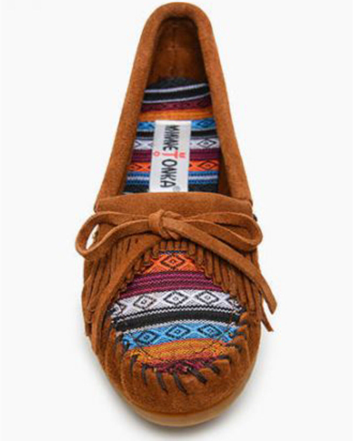 Image #4 - Minnetonka Women's Kilty Moccasins, Brown, hi-res