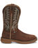 Image #2 - Justin Men's Stampede Rush Short Base Performance Western Boots - Broad Square Toe, Brown, hi-res