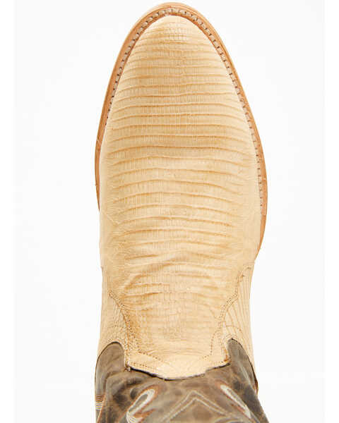 Image #6 - Dan Post Men's Exotic Teju Lizard Western Boots - Medium Toe, Sand, hi-res