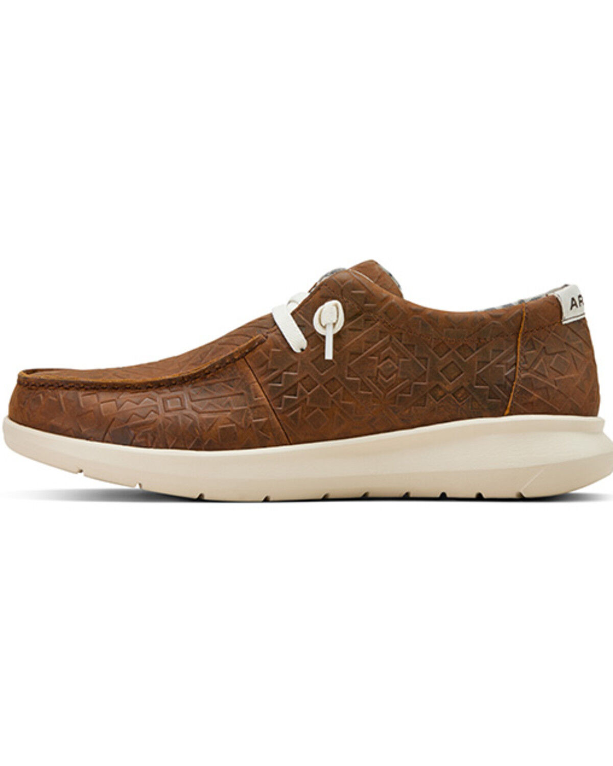 Image #2 - Ariat Men's Hilo Blanket Embossed Casual Shoes - Moc Toe, Mahogany, hi-res