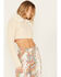 Image #2 - Shyanne Women's Faux Fur Cropped Knit Cardigan, Off White, hi-res