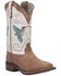 Image #1 - Laredo Women's 11" Hummingbird Embroidered Studded Western Performance Boots - Broad Square Toe, , hi-res