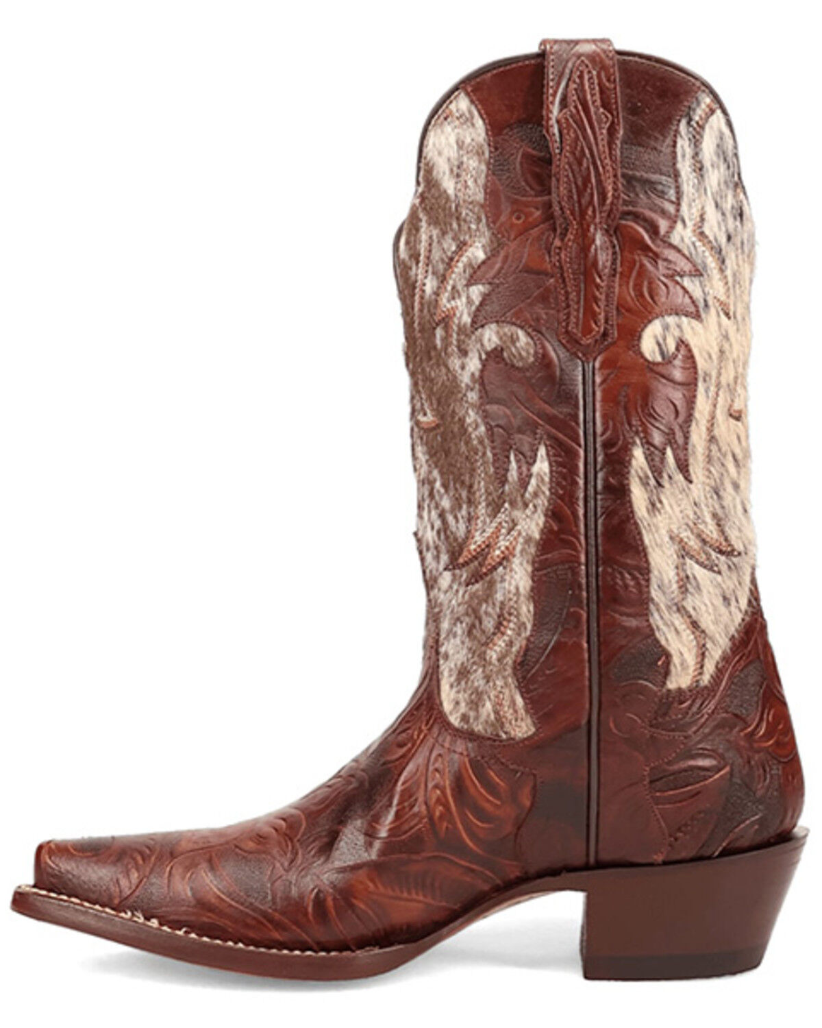 Image #3 - Dan Post Women's Andrinna Western Boots - Snip Toe, Brown, hi-res