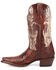 Image #3 - Dan Post Women's Andrinna Western Boots - Snip Toe, Brown, hi-res