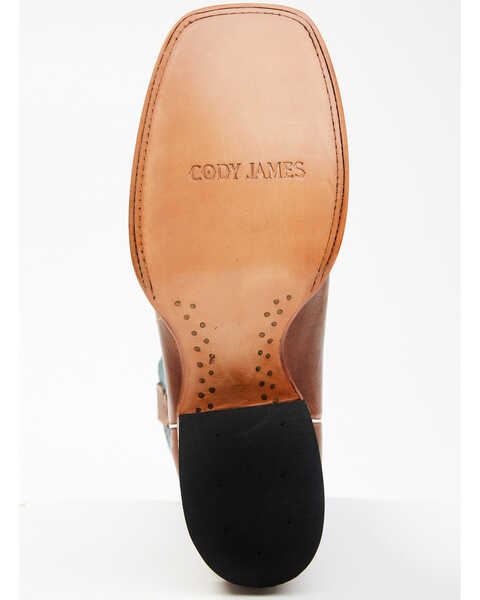 Image #7 - Cody James Men's Shasta Western Boots - Broad Square Toe, Blue, hi-res