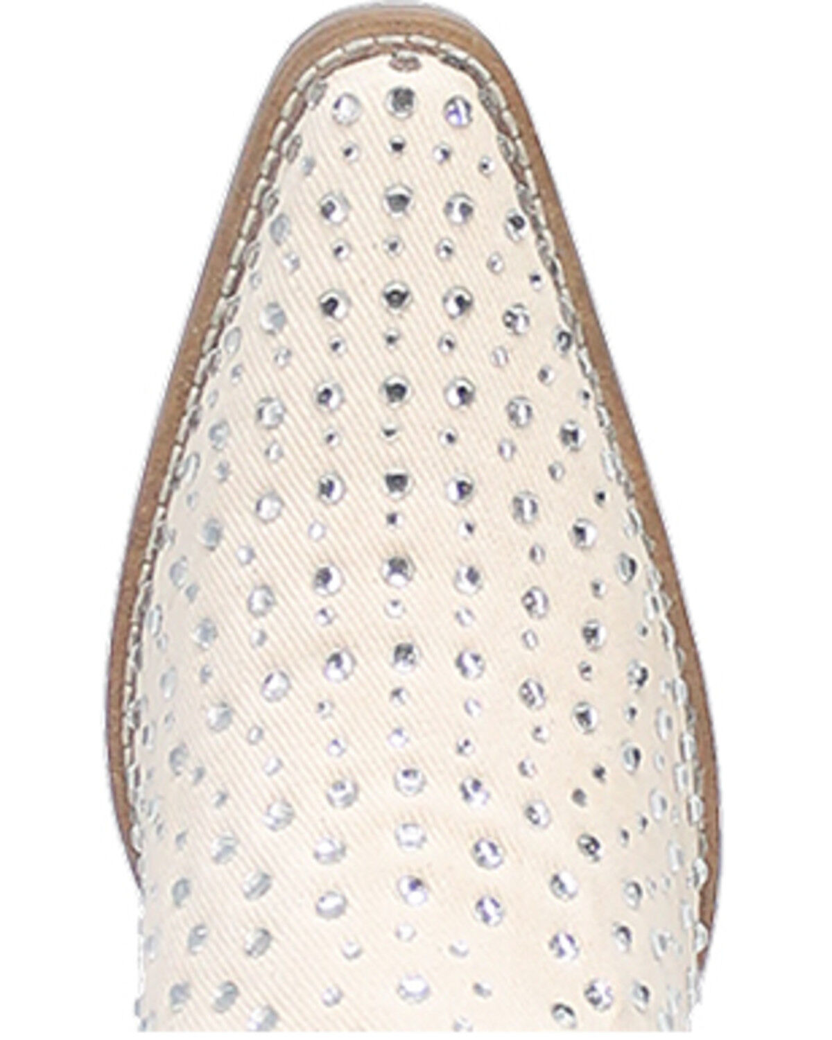 Image #6 - Dingo Women's Honkytonk Studded Tall Western Boots - Snip Toe, White, hi-res