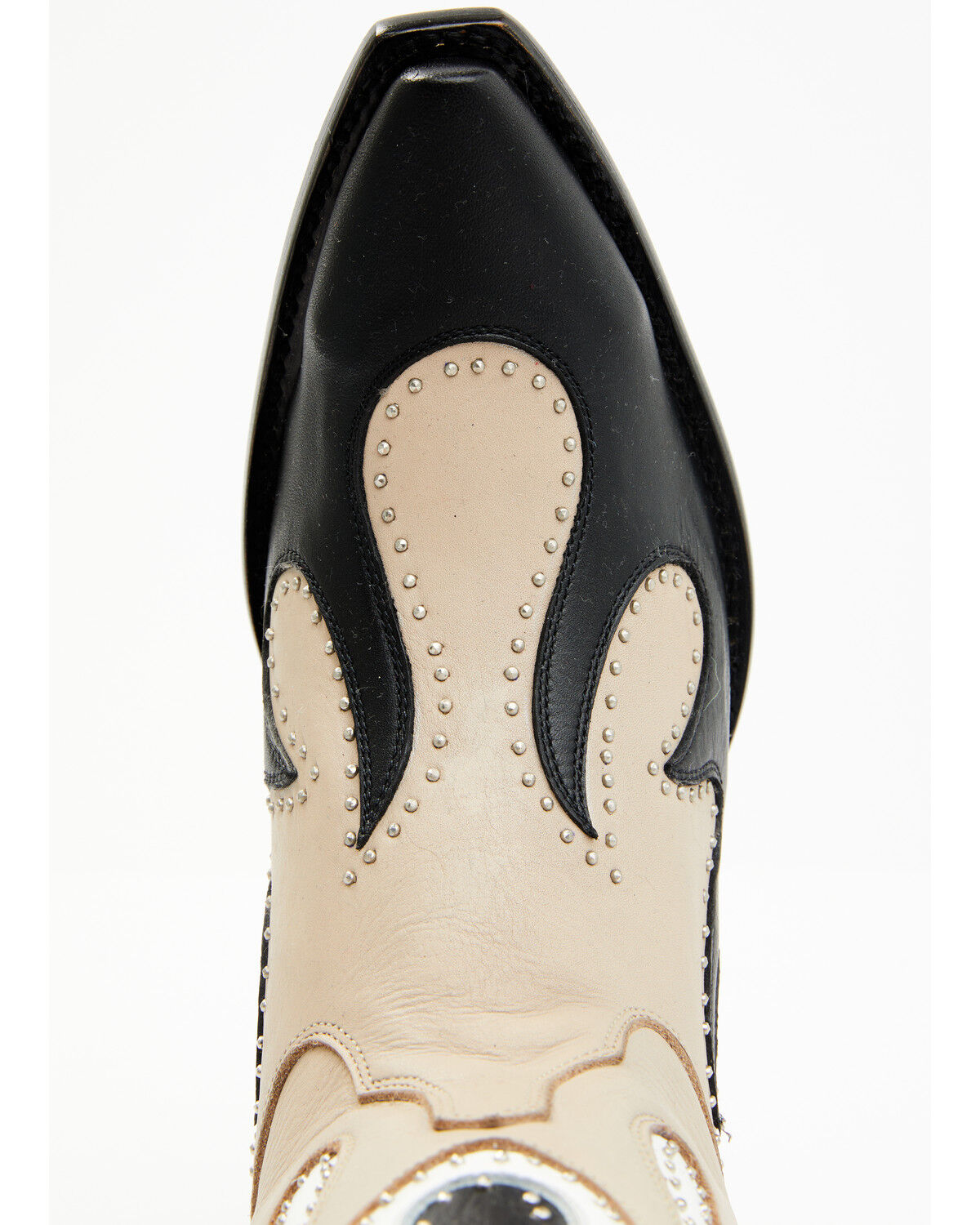 Image #6 - Yippee Ki Yay by Old Gringo Women's Fire Soul Western Boots - Snip Toe, Black/white, hi-res