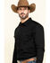 Image #3 - Gibson Men's Long Sleeve Snap Western Shirt - Big , Black, hi-res