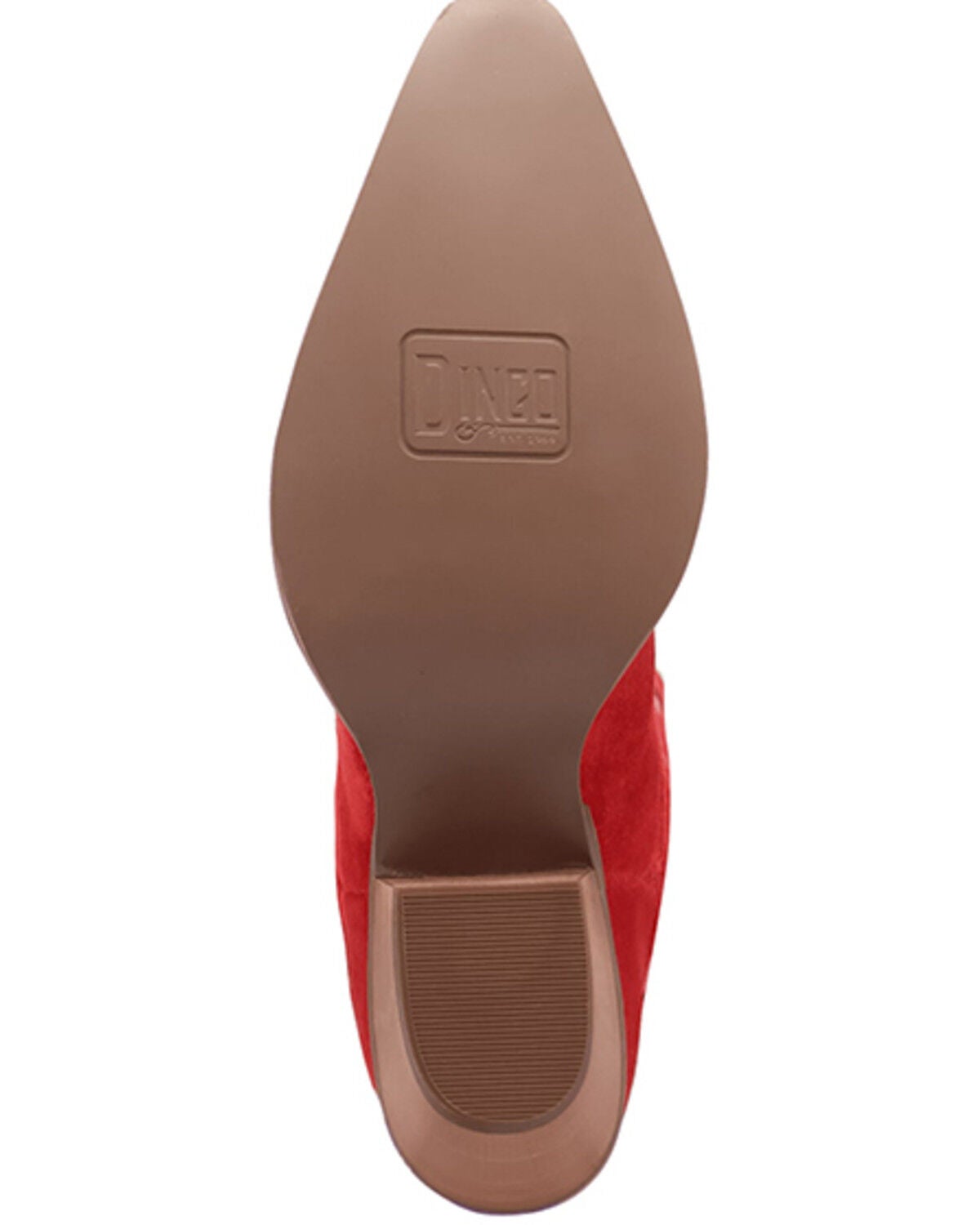 Image #7 - Dingo Women's Buck Wild Suede Tall Western Boots - Round Toe, Red, hi-res