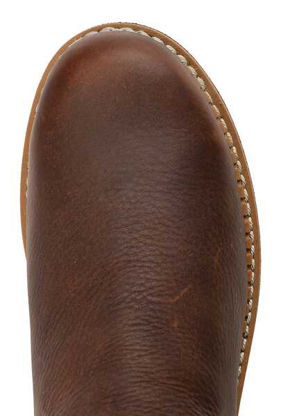 Image #13 - Georgia Boot Men's Romeo Waterproof Slip-On Work Shoes - Round Toe, Brown, hi-res