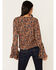 Image #3 - Idyllwind Women's Rouge Paisley Print Lace-Up Top, Dark Blue, hi-res