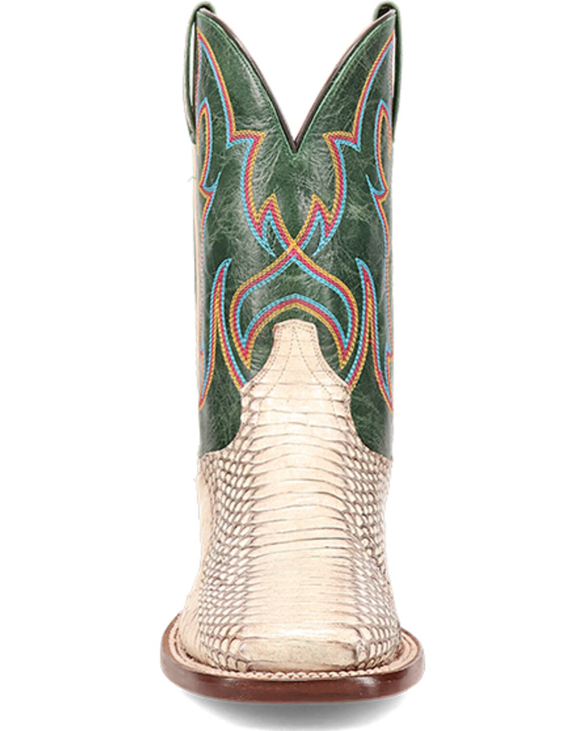 Image #4 - Dan Post Men's Exotic Snake Western Boots - Broad Square Toe, Natural, hi-res