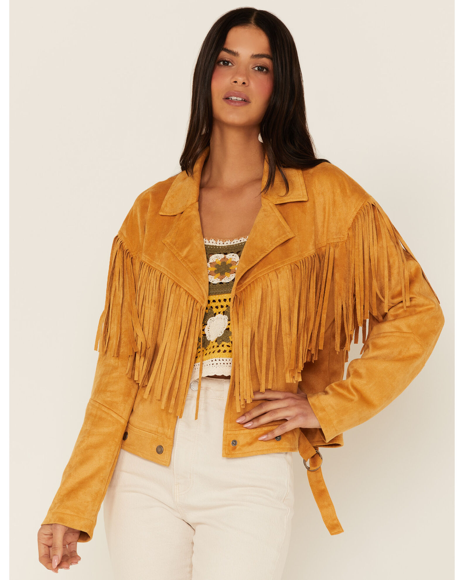 Mustard 2025 fringe jacket